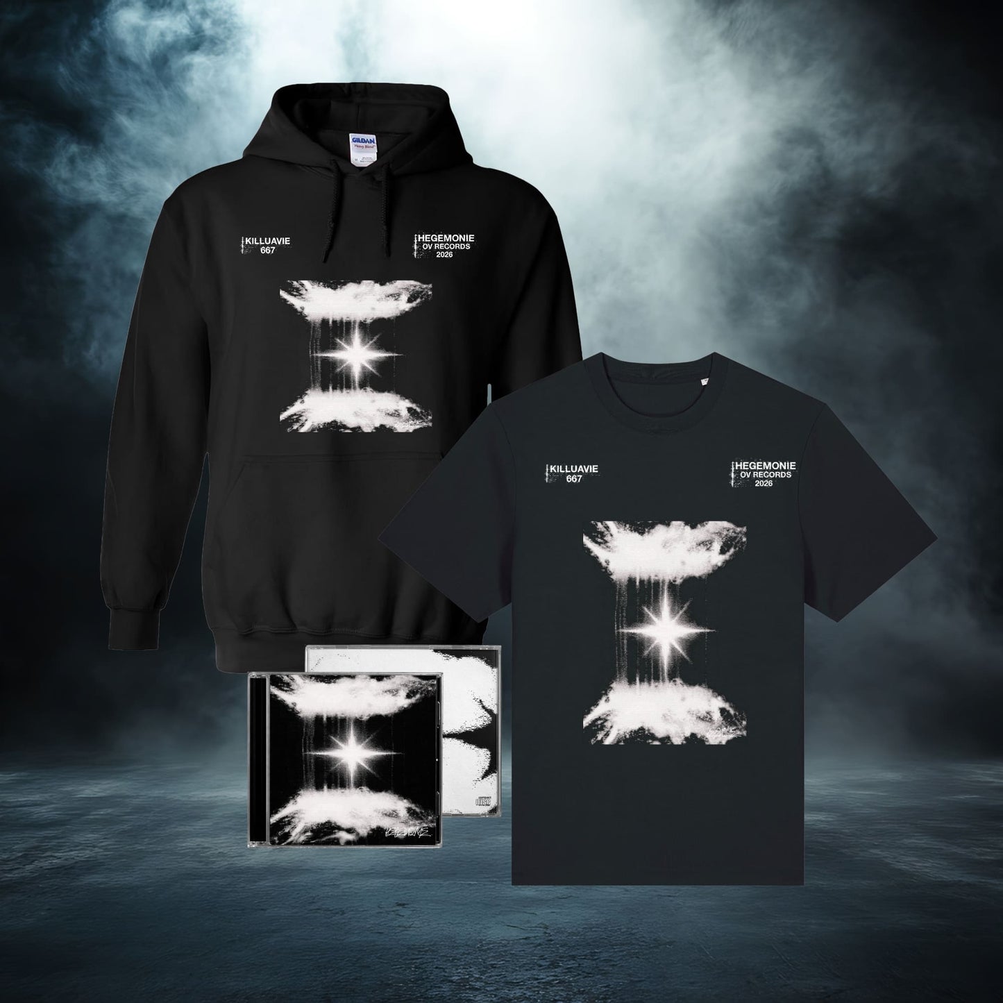 CD + T-Shirt HEGEMONIE + Pull HEGEMONIE